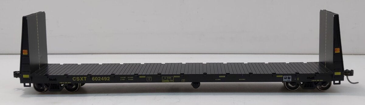 Athearn 88106 CSX 60' Bulkhead Flatcar #602492