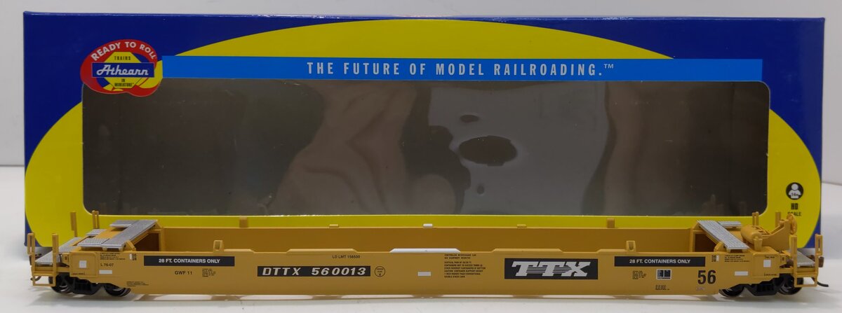 Athearn 7419 HO Scale TTX Corporation 56' Well Car #560013