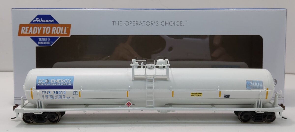 Athearn 17855 HO TEIX/Eco-Energy 62' Tank #30010 - Ready to Run