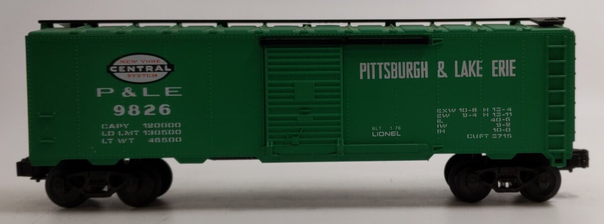 Lionel 6-9826 O Gauge New York Central Pittsburgh & Lake Erie Box Car