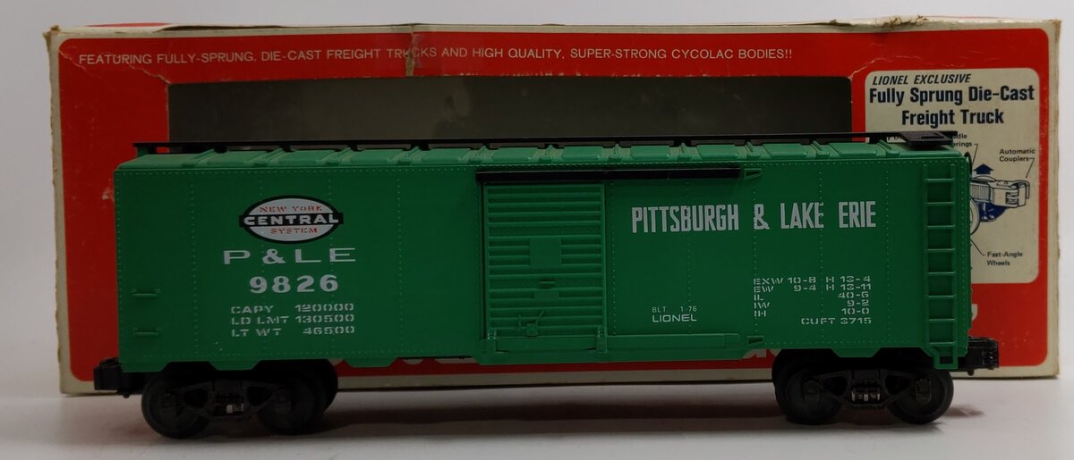 Lionel 6-9826 O Gauge New York Central Pittsburgh & Lake Erie Box Car