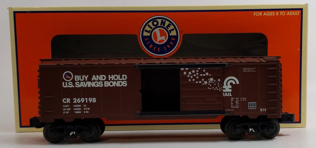 Lionel 6-39222 O Gauge Conrail 6565 Boxcar #269198