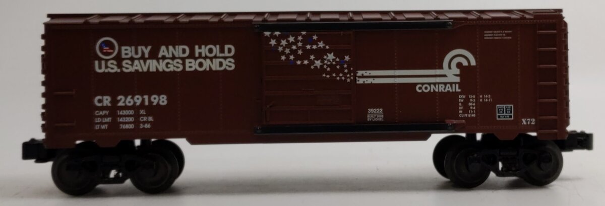 Lionel 6-39222 O Gauge Conrail 6565 Boxcar #269198