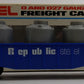 Lionel 6-9136 O Gauge Republic Steel Gondola With 3 Containers