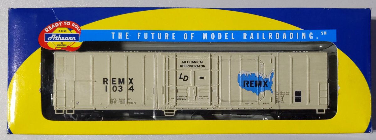Athearn 71147 HO Scale REMX 57' Mechanical Reefer #1034