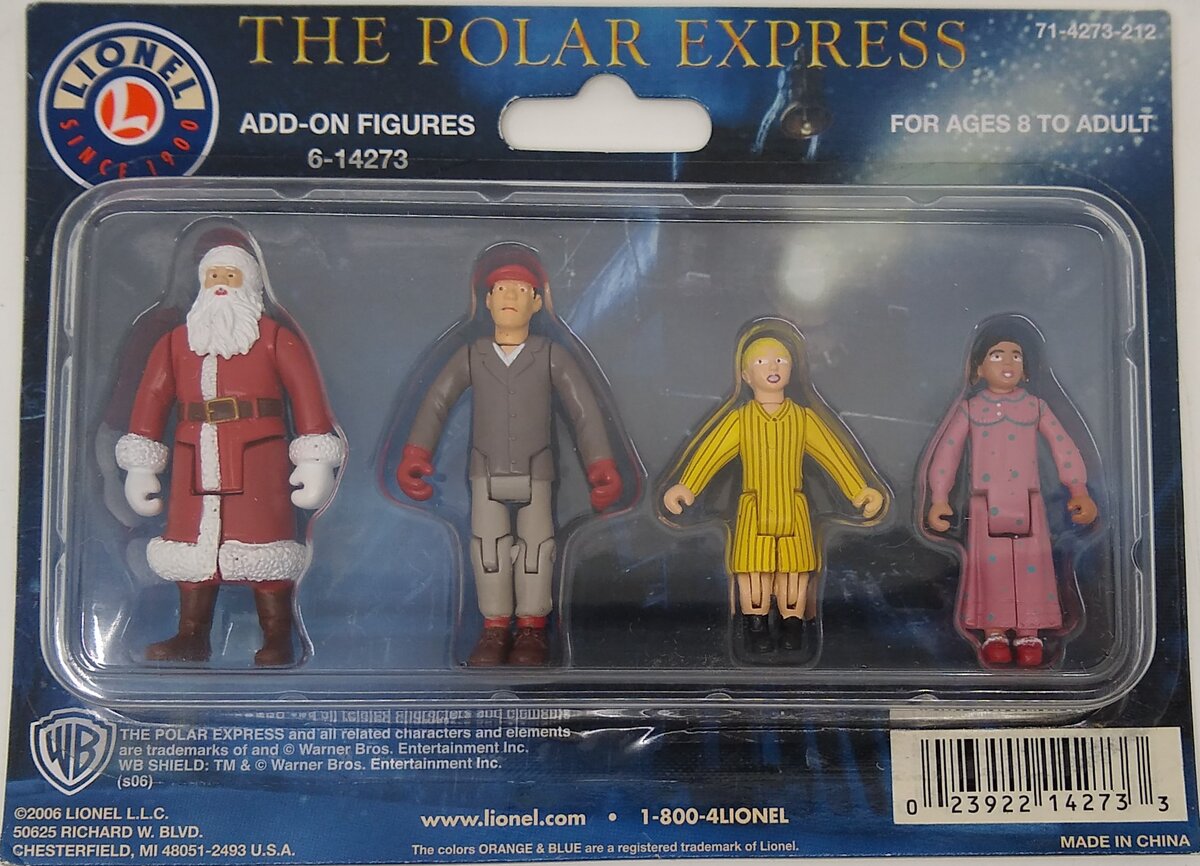 Lionel 6-14273 O Polar Express Add-On Christmas & Winter Figures (Set of 4)