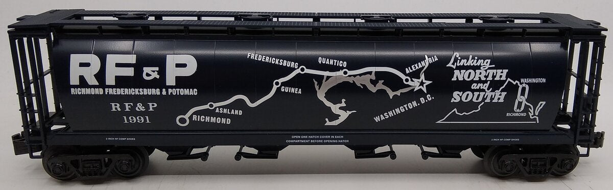 MTH 30-75631 O Richmond,Fredericksbug & Potomac 4-Bay Cylindrical Hopper Car