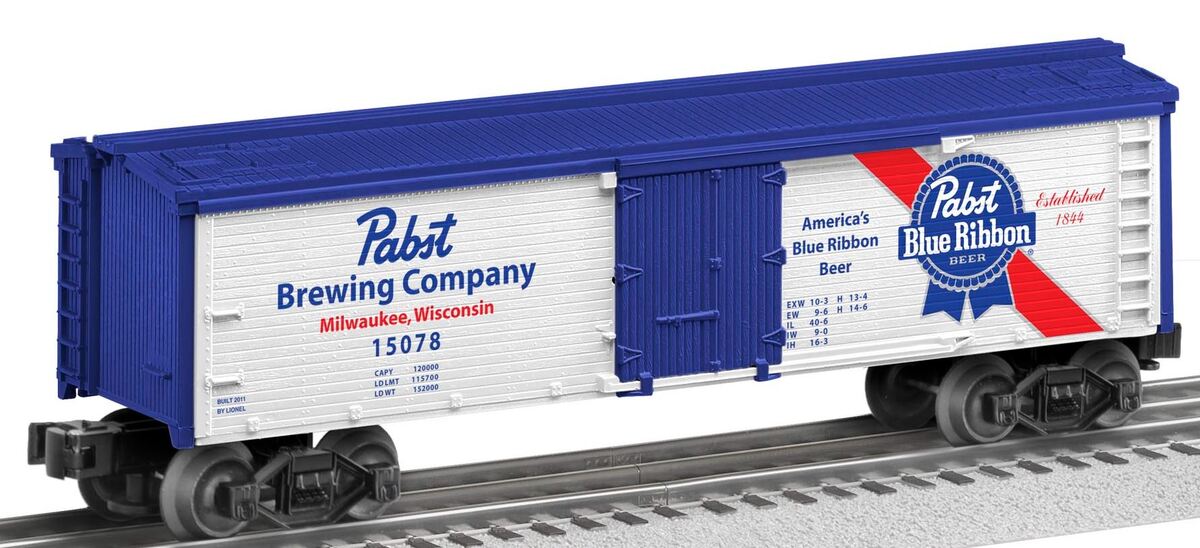 Lionel 6-15078 O Gauge Pabst Wood-Sided Reefer Car