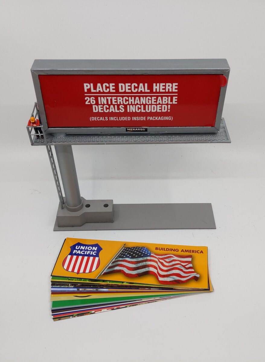 Menards 279-3693 O Gauge Backlit Lighted Billboard
