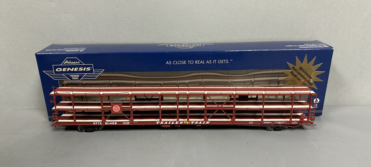 Athearn G69961 HO Missouri Pacific/T&P F89-F Tri-Level Auto Rack #911468