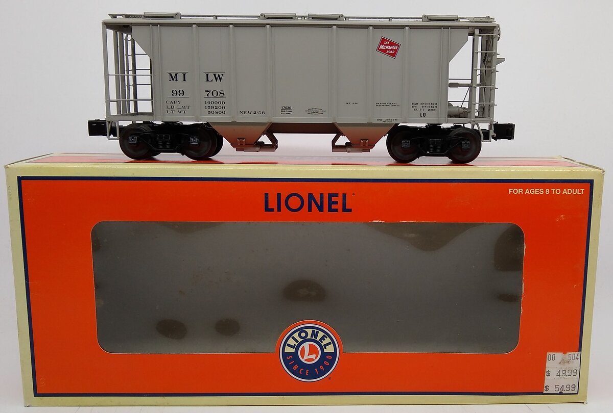Lionel 6-17030 O Gauge Milwaukee PS-2 2-Bay Hopper #99708