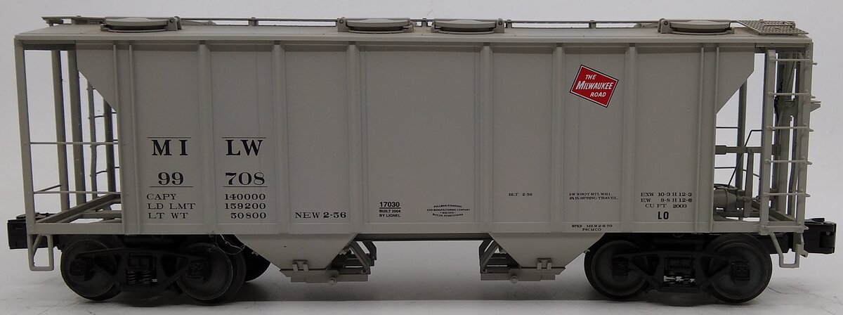 Lionel 6-17030 O Gauge Milwaukee PS-2 2-Bay Hopper #99708
