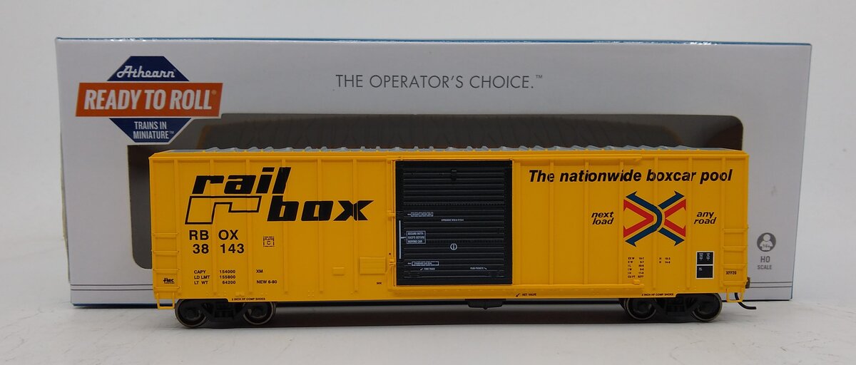Athearn 18652 HO RailBox 50' FMC 5347 Box Ready To Run #38143