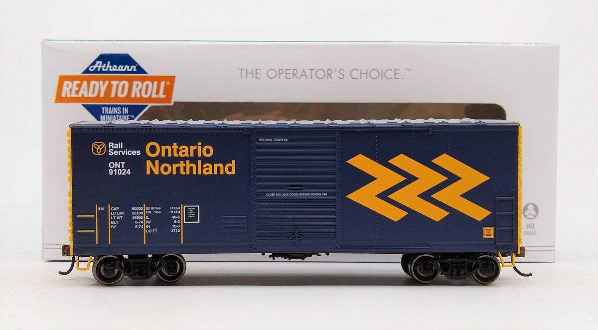 Athearn 67467 HO ONT RTR 40' Modernized Boxcar #91024