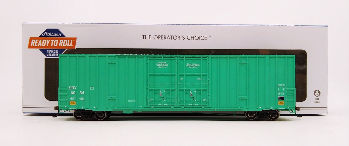 Athearn 75136 HO SRY RTR 60' Gunderson DD Hi-Cube Boxcar #6034