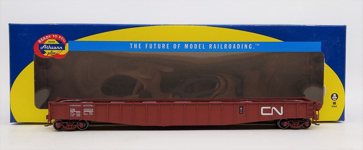 Athearn 76546 HO Canadian National 65'6" Mill Gondola RTR #155034