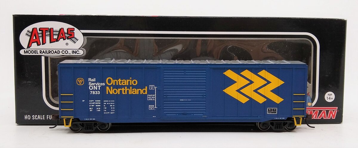 Atlas 20001648 HO ONT 50' ACF Boxcar #7833