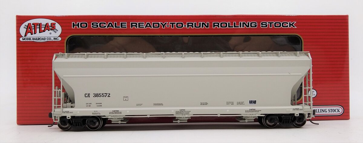 Atlas 20005526 HO Canadian National ACF 4650 Centerflow Covered Hopper #385572