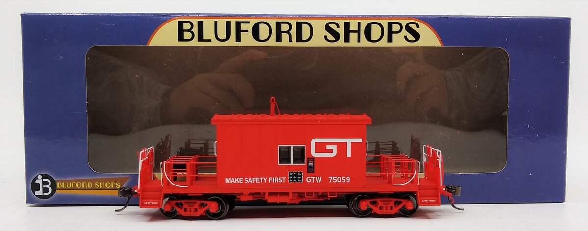 Bluford Shops 34411 HO GTW Transfer Caboose -Short Roof #75059