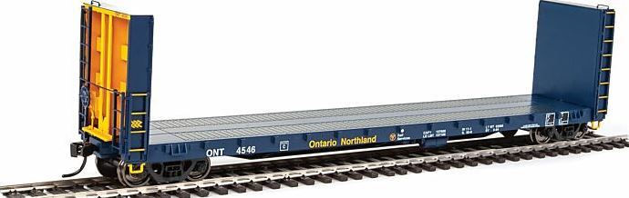 Walthers 920-104337 HO Ontario Northland 50' CC&F Bulkhead Flatcar #4546
