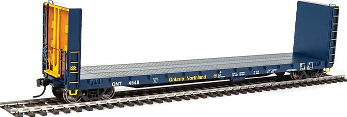 Walthers 920-104338 HO Ontario Northland 50' CC&F Bulkhead Flatcar #4548