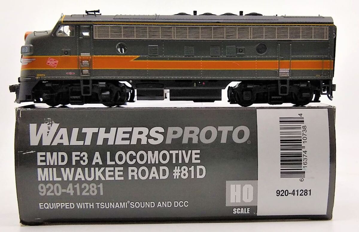 Walthers 41281 HO Milwaukee Road EMD F3A Tsunami Sound & DCC #81D