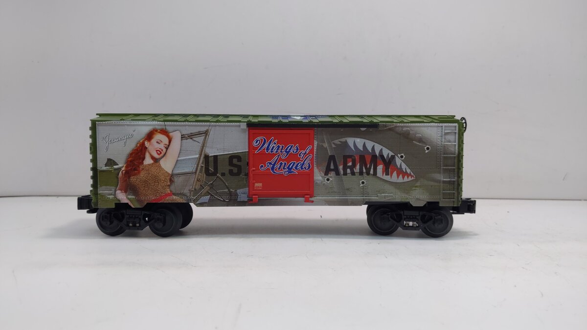 Lionel 2038200 O Gauge Wings of Angels - Jessamyne Rose U.S. Army Boxcar