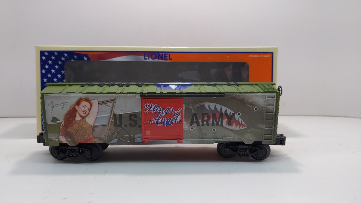 Lionel 2038200 O Gauge Wings of Angels - Jessamyne Rose U.S. Army Boxcar