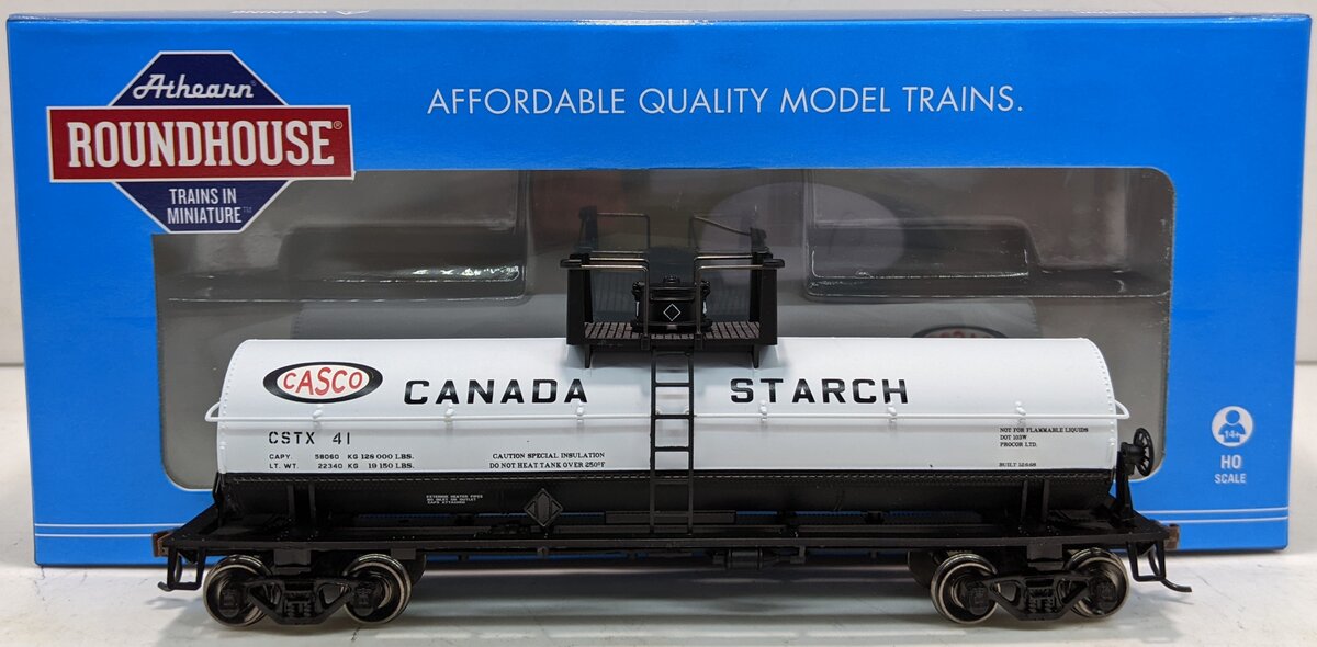 Athearn 14788 HO Scale Canada Starch Chemical Tank Car #41