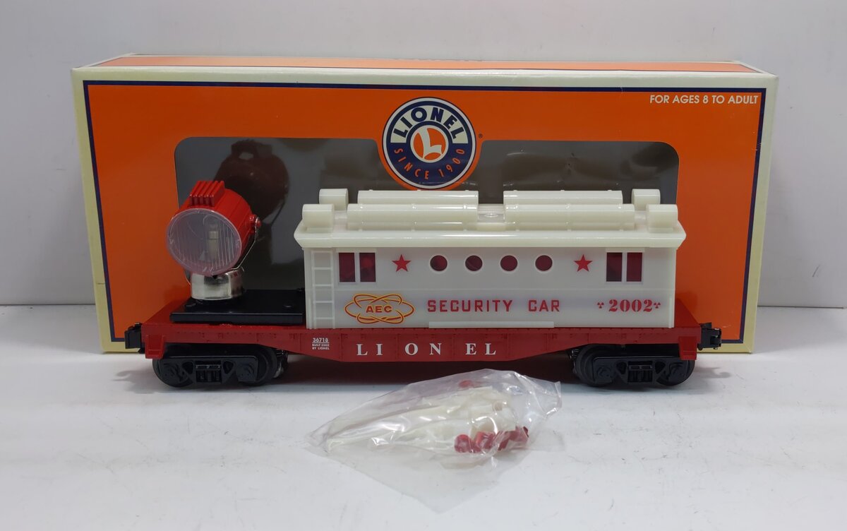 Lionel 6-36718 O Gauge AEC Security Operating Searchlight Caboose #2002