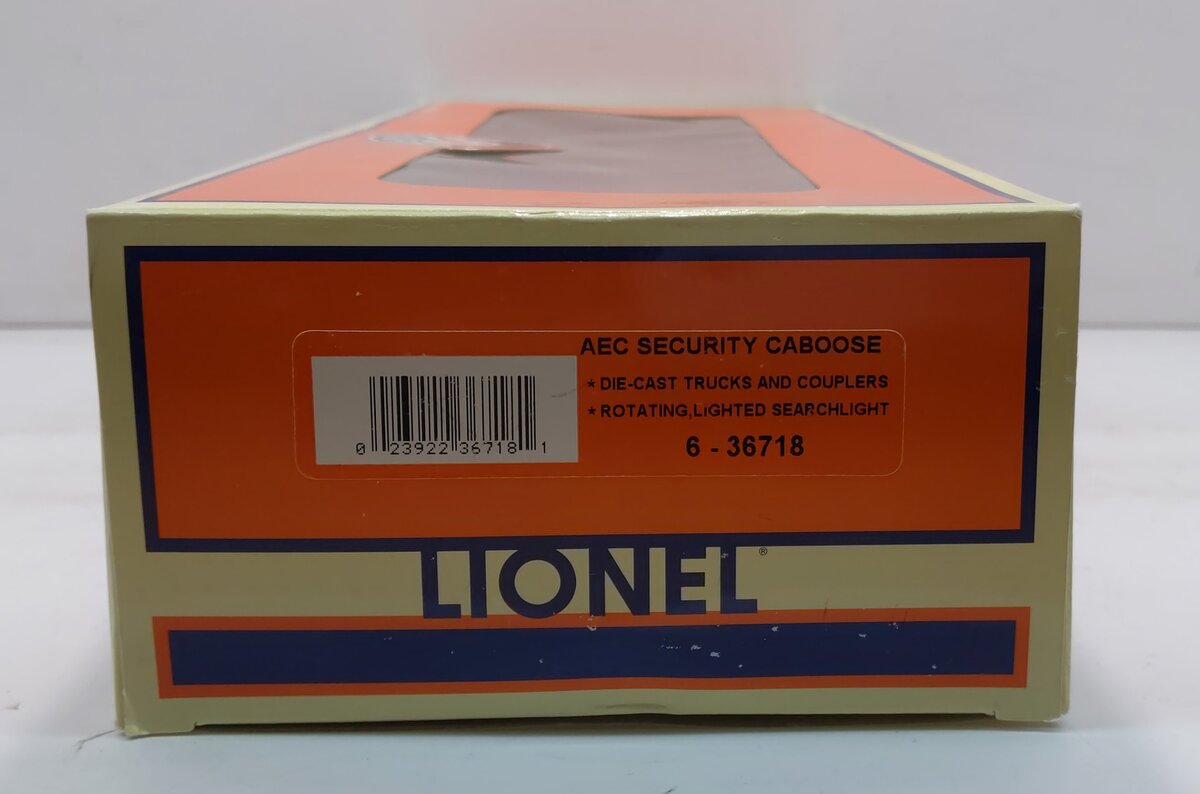 Lionel 6-36718 O Gauge AEC Security Operating Searchlight Caboose #2002