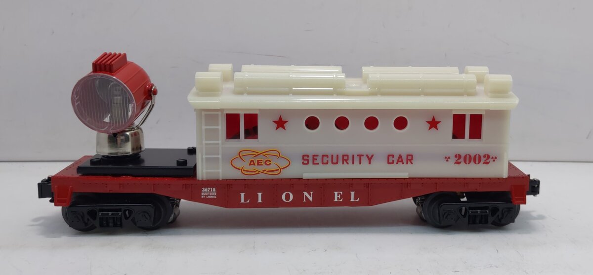 Lionel 6-36718 O Gauge AEC Security Operating Searchlight Caboose #2002