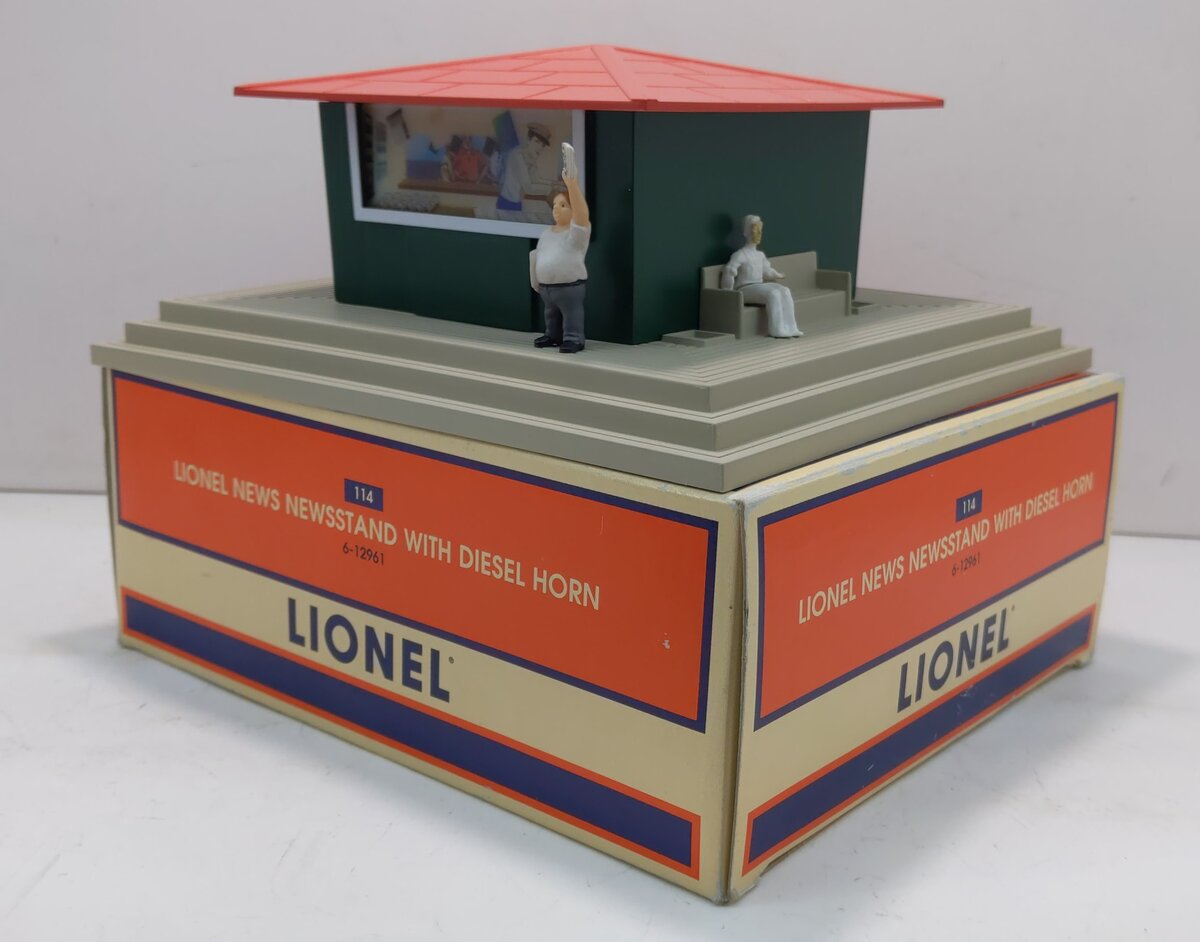 Lionel 6-12961 No. 114 Lionel News Newsstand With Diesel Horn