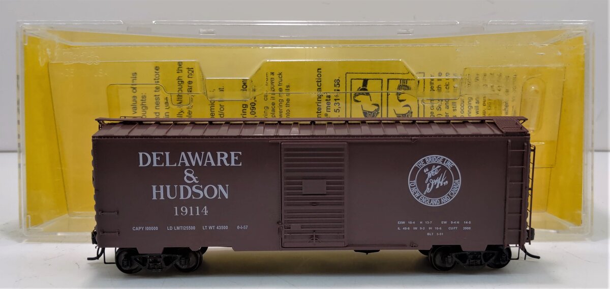 Kadee 4004 HO Delware & Hudson 40' PS-1 Standard Boxcar #19114