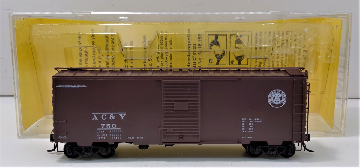 Kadee 4002 HO Akron, Canton & Youngstown 40' PS-1 Boxcar #750