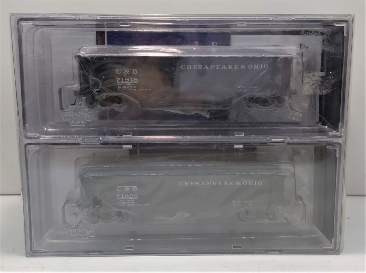 Broadway Limited 2768 HO C&O ARA 70-Ton 4-Bay Hopper w/Load Set A (Pack of 4)