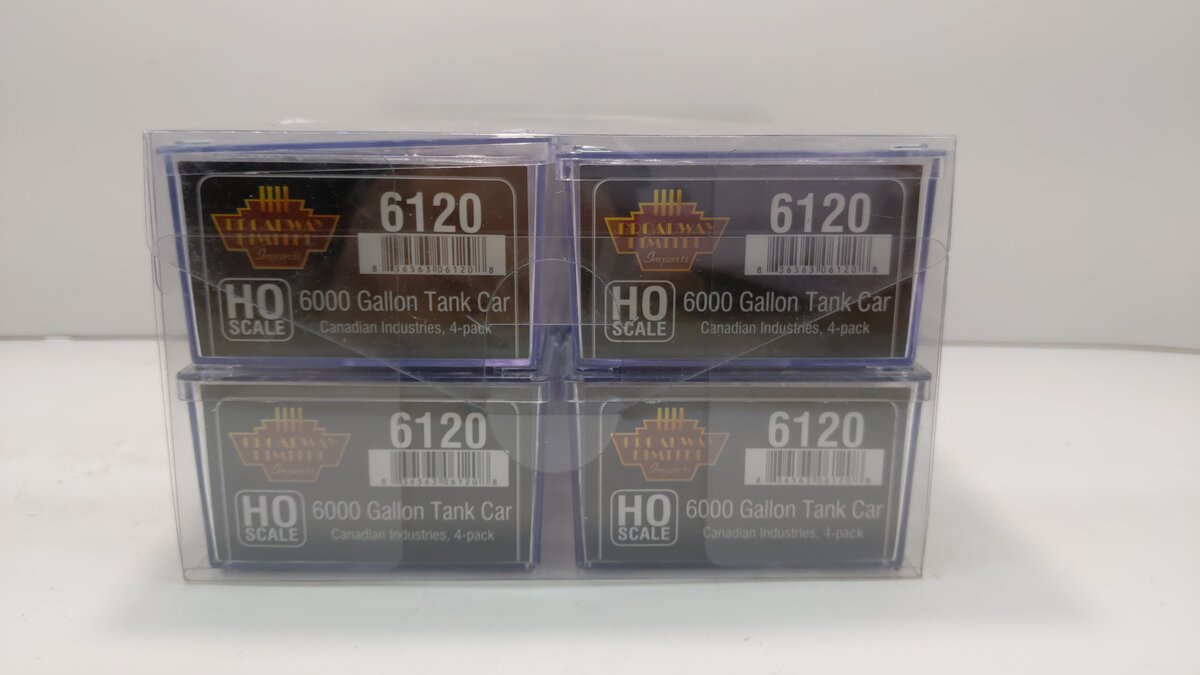 Broadway Limited 6120 HO Canadian Industries ACF Type Tank Car (Pack of 4)