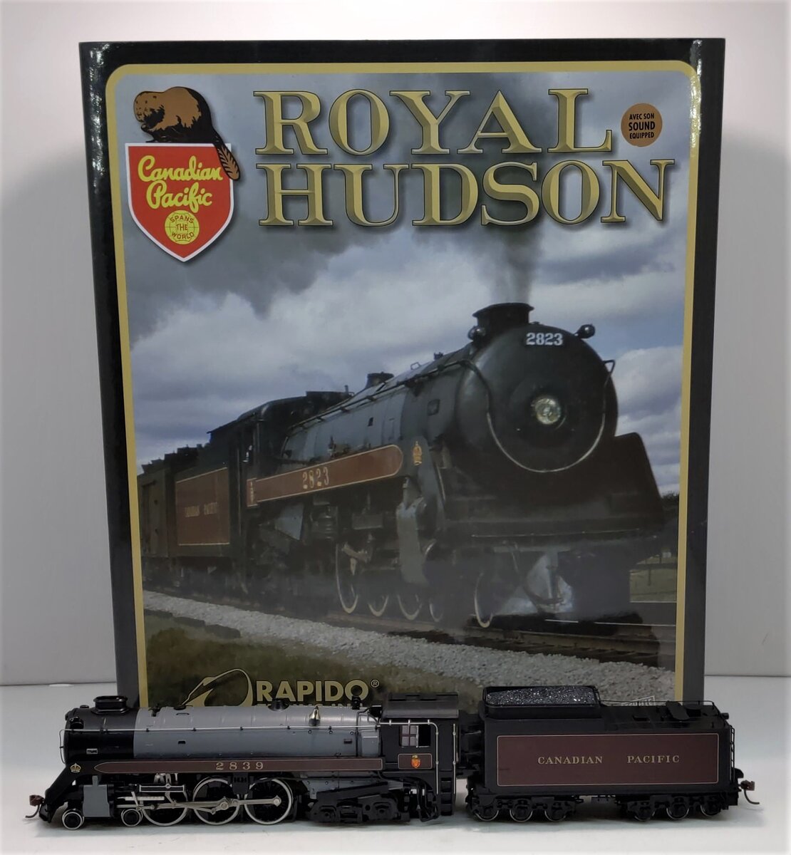 Rapido Trains 600504 HO CP Royal Hudson H1c Steam Loco #2839 -DC/DCCC/Sound