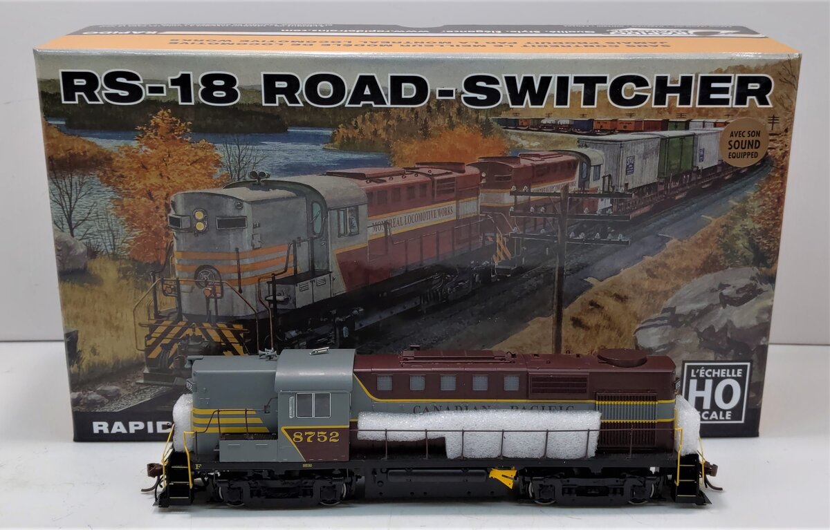 Rapido Trains 32526 HO CP MLW RS-18 Diesel Locomotive #8752 wDCC/Sound