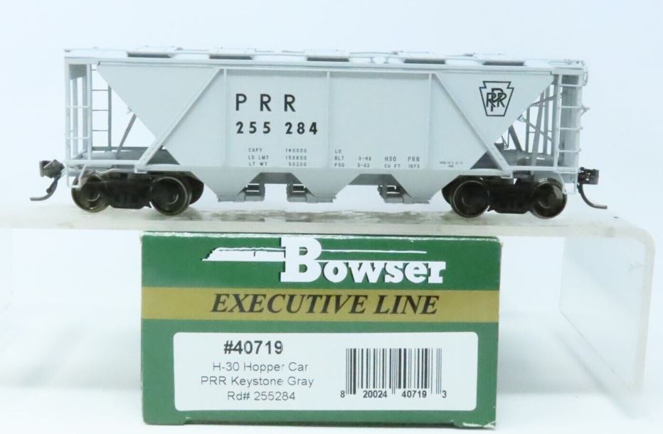 Bowser 40719 HO Scale H-30 PRR Hopper Car #255284