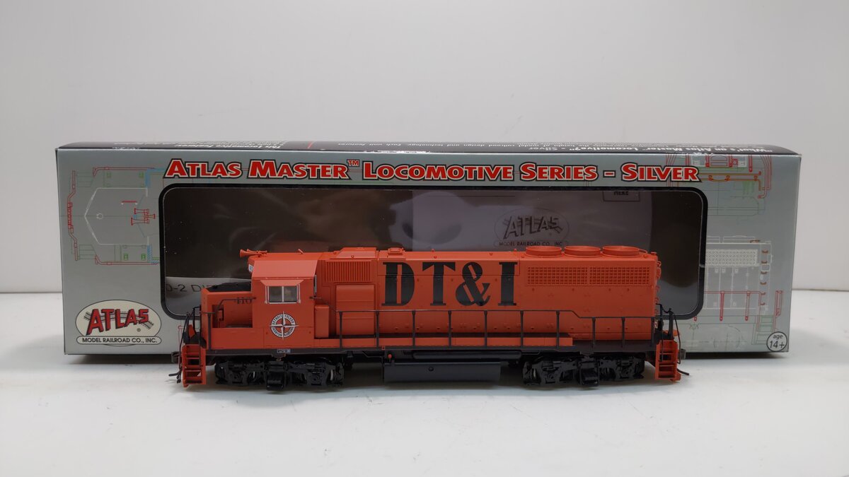 Atlas 10000389 HO DT&I GP40-2 Phase I Diesel Locomotive w/ DCC #410