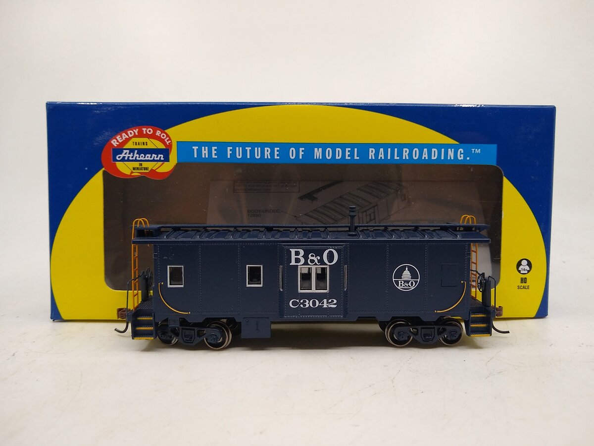 Athearn 75002 HO Baltimore and Ohio Bay Window Caboose #C-3042