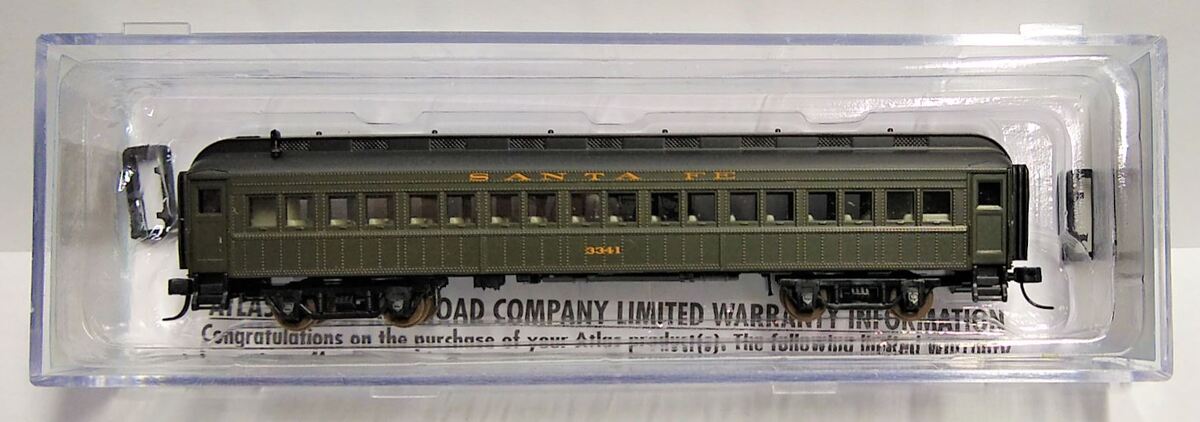 Atlas 50003815 N Santa Fe Trainman® ACF® 60' Passenger Coach #3341