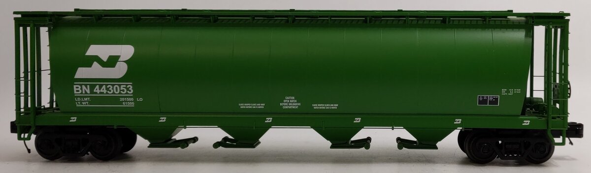 MTH 20-97643 O Gauge Burlington Northern 100 Ton Hopper Car #443053