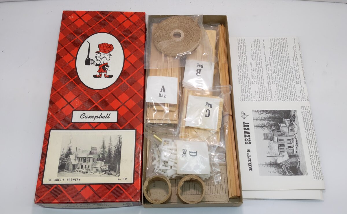 Campbell Scale Models 385-1795 HO Bret's Brewery Building Kit