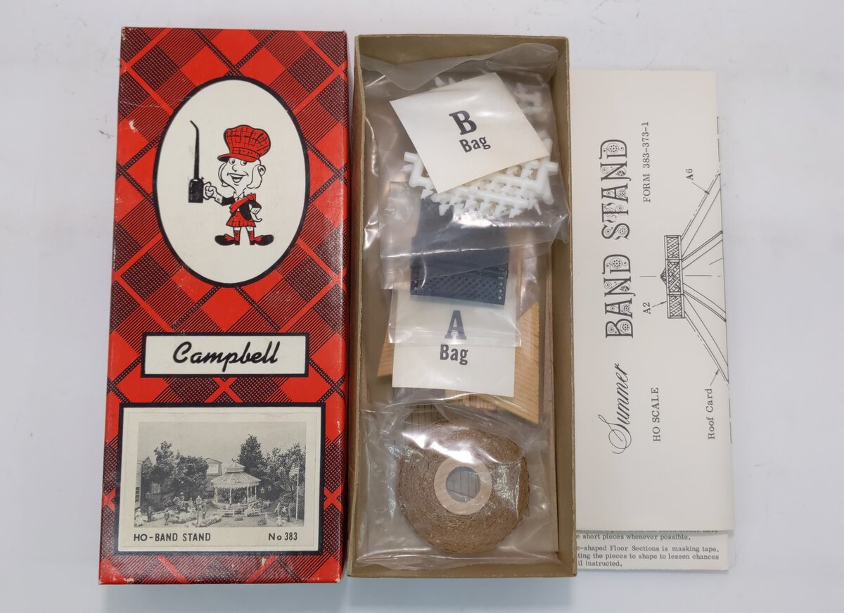 Campbell Scale Models 383 HO Scale Summer Bandstand Craftsman Kit