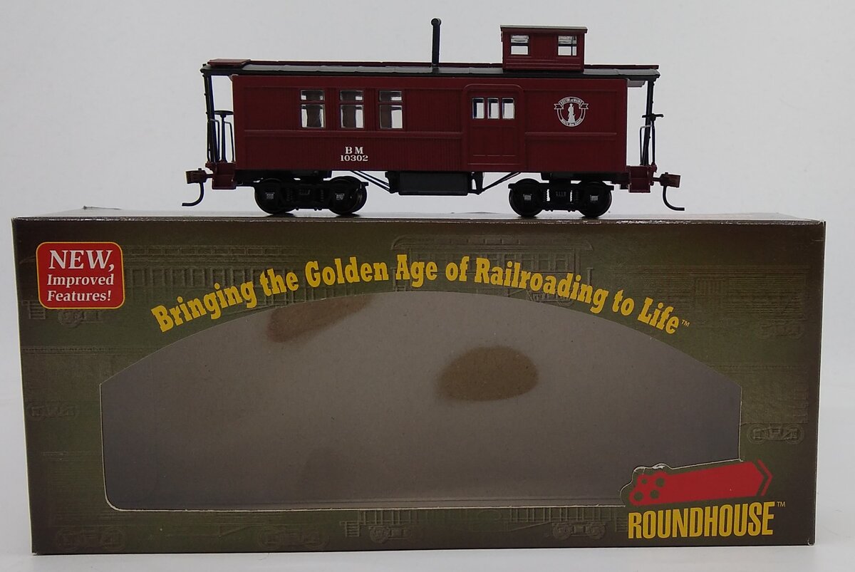 Roundhouse 84332 HO RTR Drover's Caboose, B&M #10302