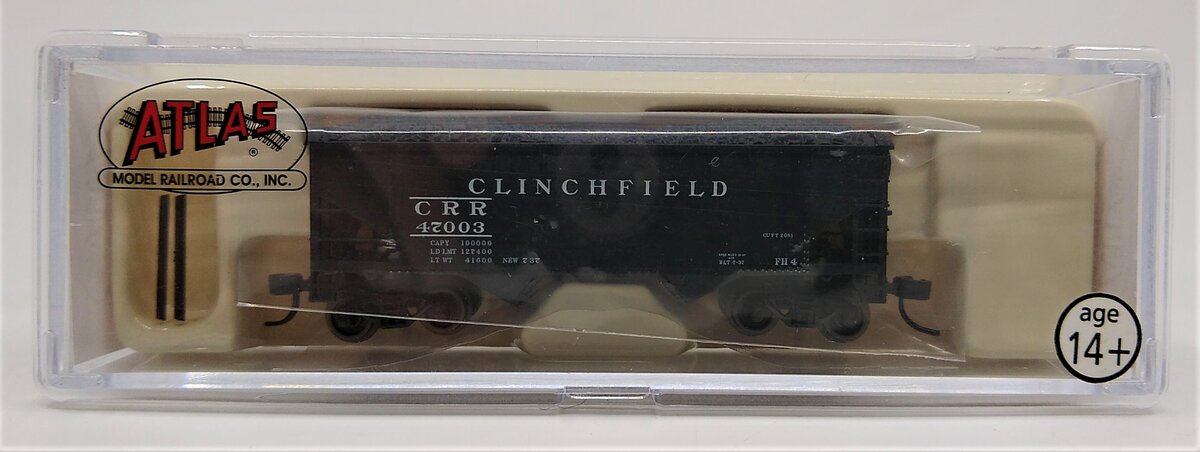 Atlas 42203 N Scale Clinchfield 2-Bay Hopper #47003