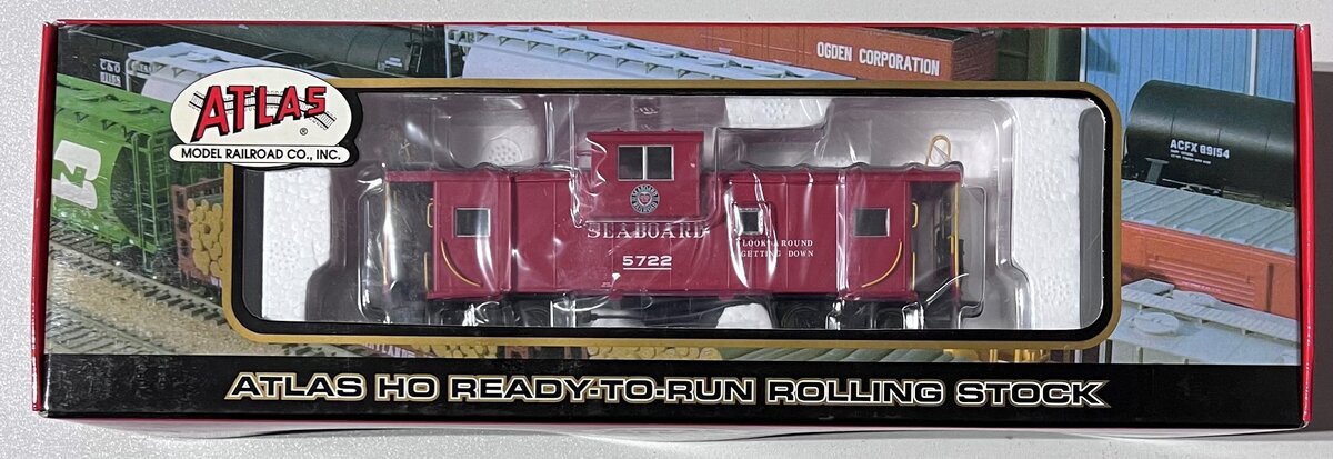 Atlas 6211-2 HO Scale Seaboad Air Line Extended Vision Caboose #5722