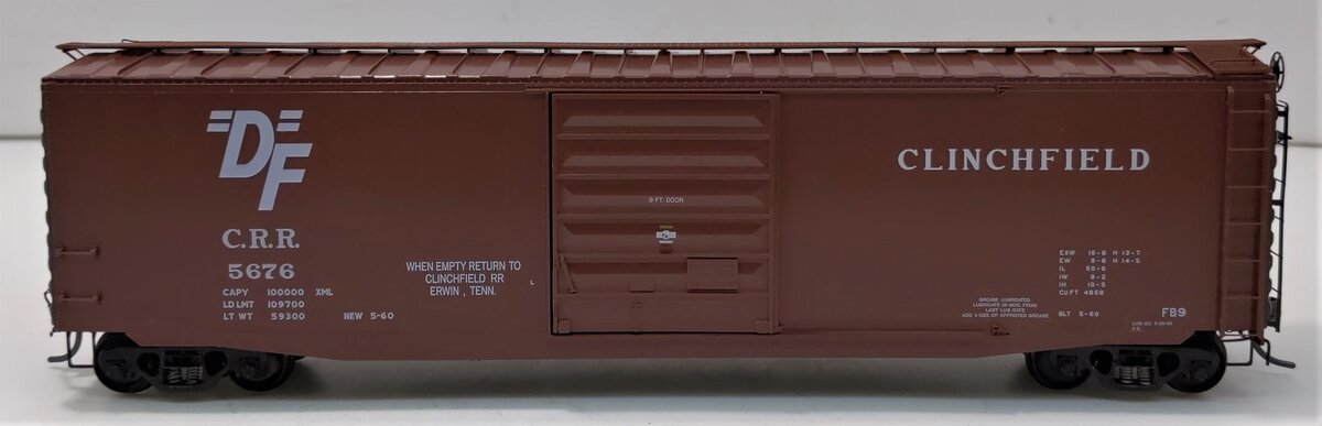 Kadee 6101 HO Scale Clinchfield 50' PS-1 Boxcar #5676